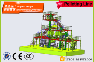 Usine de granulés d'alimentation de 10 tonnes par heure